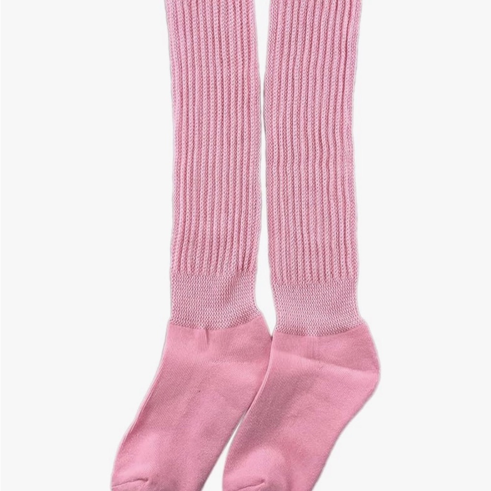 Bundle 3/$25 NEW Thick Slouch Cotton Knee High Scrunch Sock - Picture 4 of 7